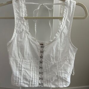 NWT Sleeveless Top with Hook Detailing
